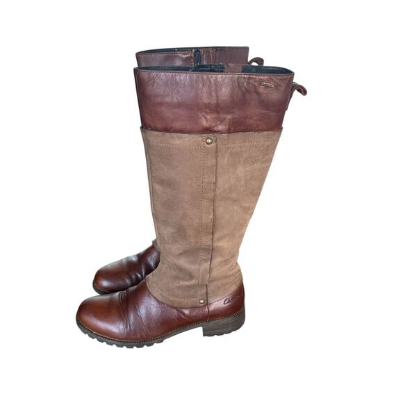 Clarks Shoes - Clarks Neeve Ella Gotetex Knee Hogh Brown Riding Boots 5